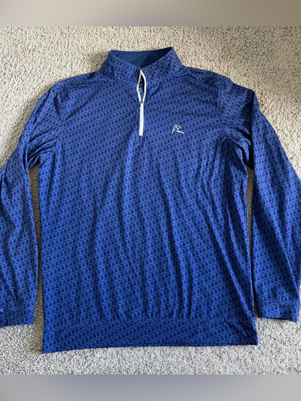 Rhoback Quarter Zip Michigan Pullover Sweater